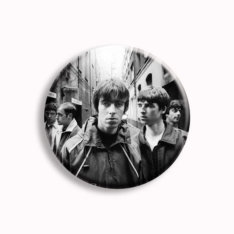 Oasis Band Soft Button Pin Hot Music Poster Album Aesthetic Brooch Badge Bag Decor Accessories Fans Collect Gifts