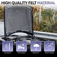 Almohadilla de aislamiento acústico para capó delantero, alfombrilla térmica negra, almohadilla antiruido, accesorios insonorizados para Mercedes Benz W201