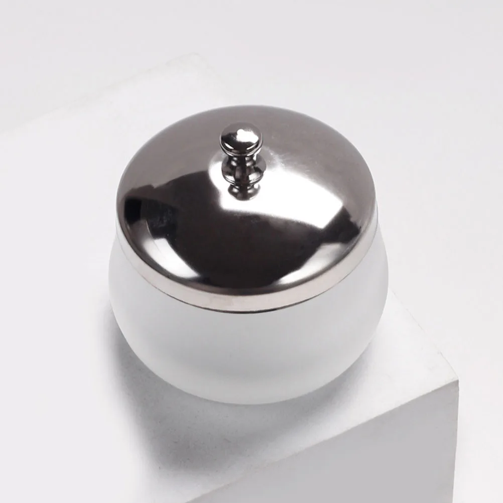 

Small Size Frosted Glass Manicure Cup Stainless Steel Nail Holder Acrylic Mixing Bowl Nail Art Tool Manicure Bowl