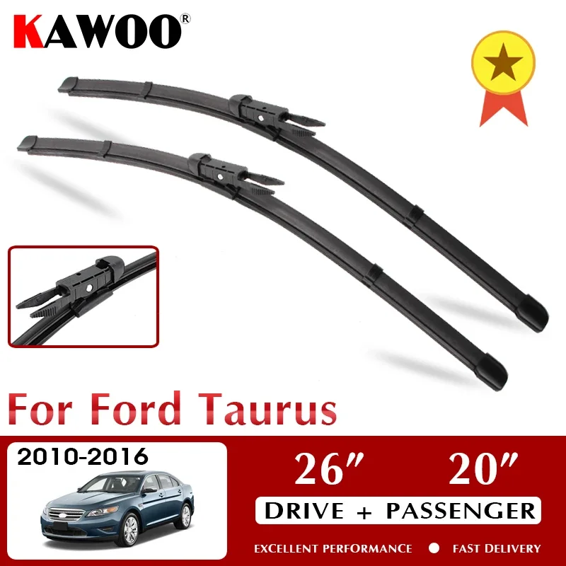 

KAWOO Wiper Car Wiper Blade For Ford Taurus USA 2010-2025 Windshield Windscreen Front Window Accessories 26"+20" LHD RHD