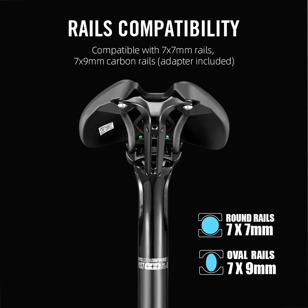 Lexon Carbon Seatpost 27.2/31.6MM Bike MTB Road Gravel 400MM 5mm offset seat Tube Mountain Cycling FOR Bicycle Accessories