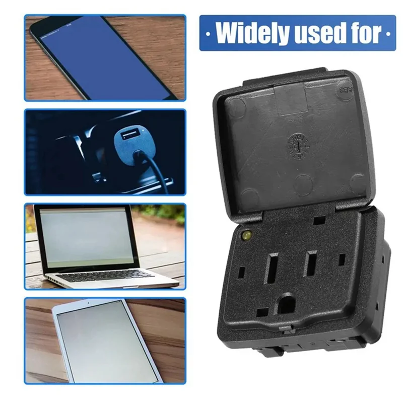 Rear Center Console Power Outlet Plug 110V 150W USB Outlet Socket For Ford F-250 F-350 Super Duty BC3Z-19N236-A