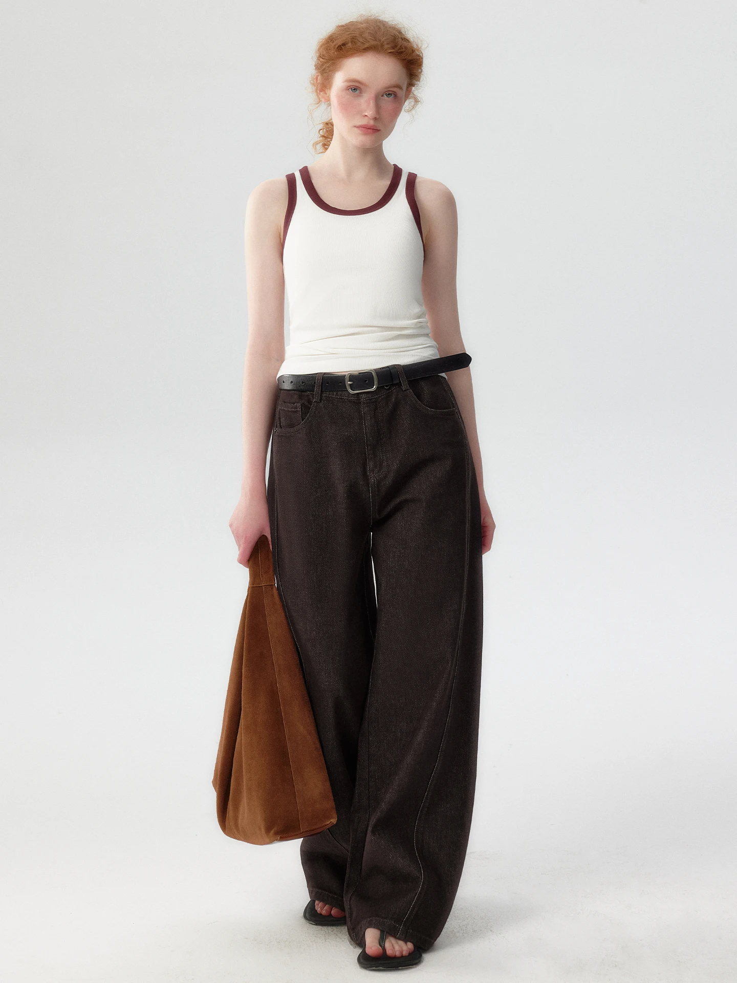  plus Cotton Feel Straight Leg Jeans Women's Casual Long Pants Spring Autumn High Waist Zipper Pure Color Comfortable...