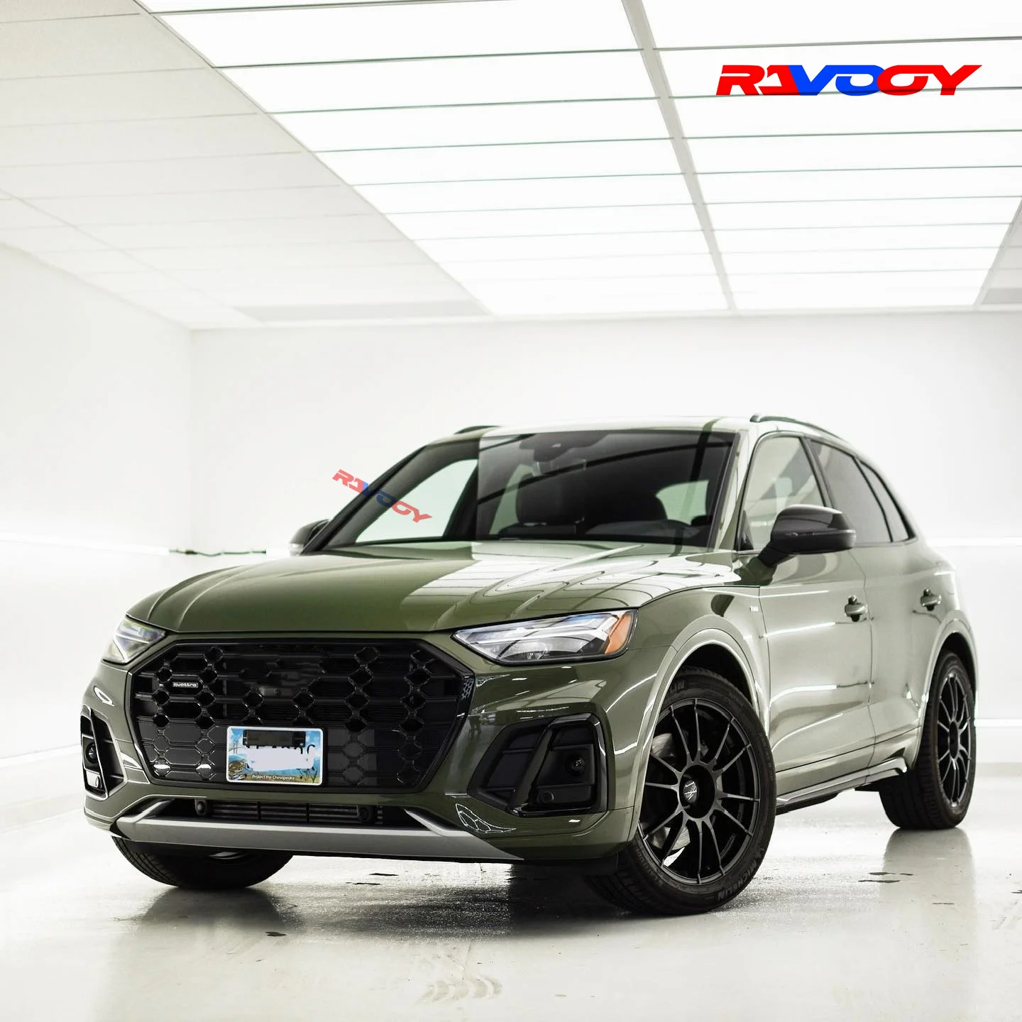 고품질 광택 메탈릭 디스트릭트 그린 비닐 랩 필름 자가 접착 자동차 튜닝 스티커 내구성 페인트 보호 필름