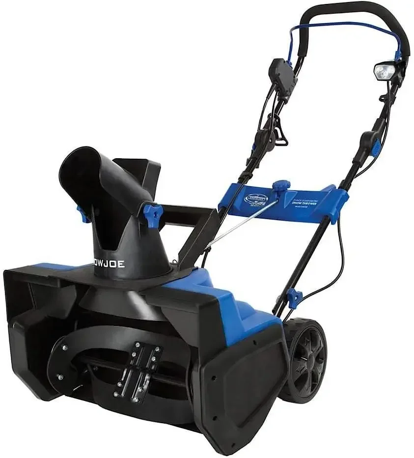 21 Inch 15 Amp Electric Snow Thrower with 4 Blade Auger & Light