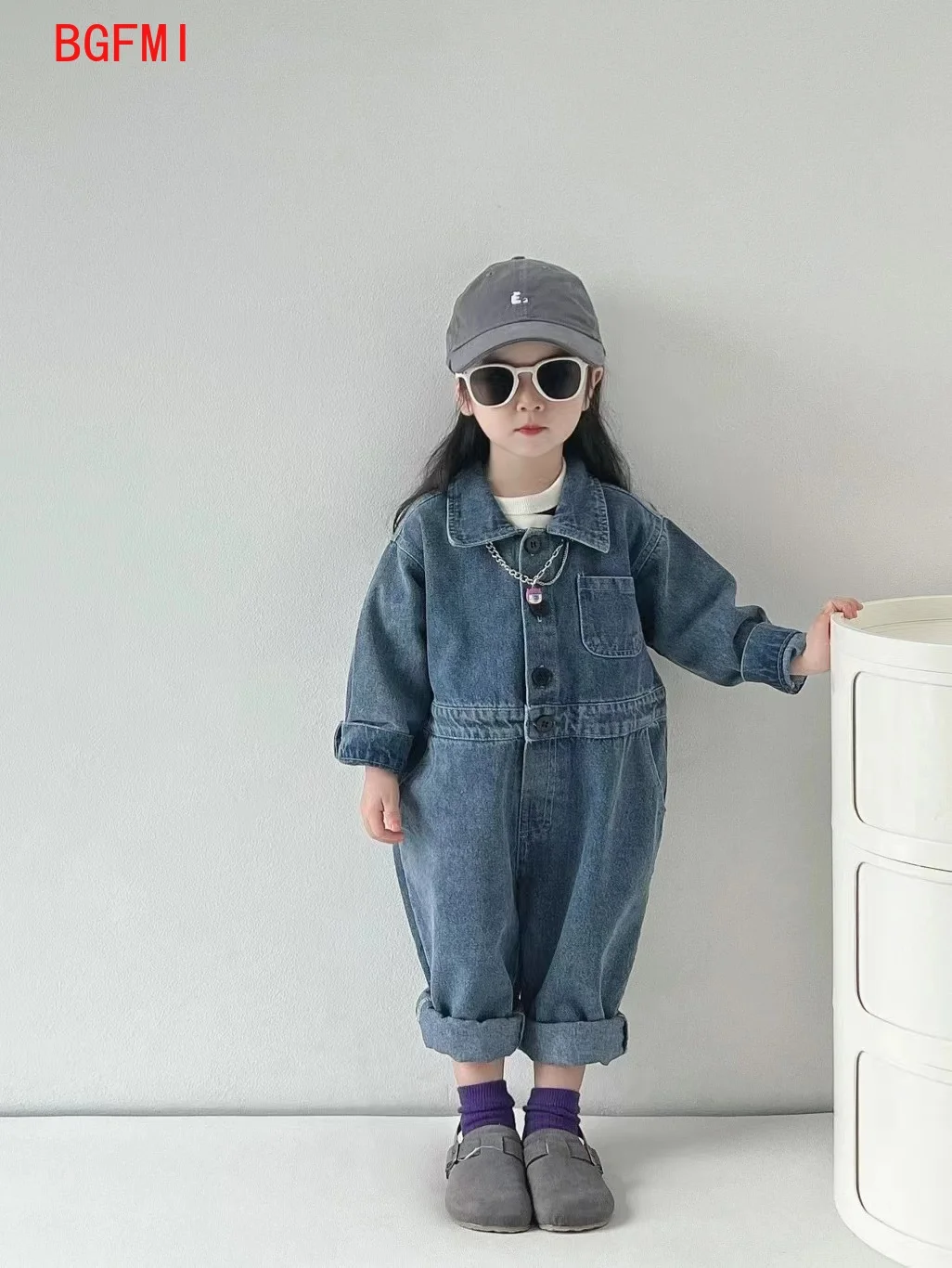 2024 Korea Denim Baby Romper Fashion Long Sleeve Jumpsuit Kids Spring Autumn Infant Boy Clothes Toddler Girls One-piece Onesie