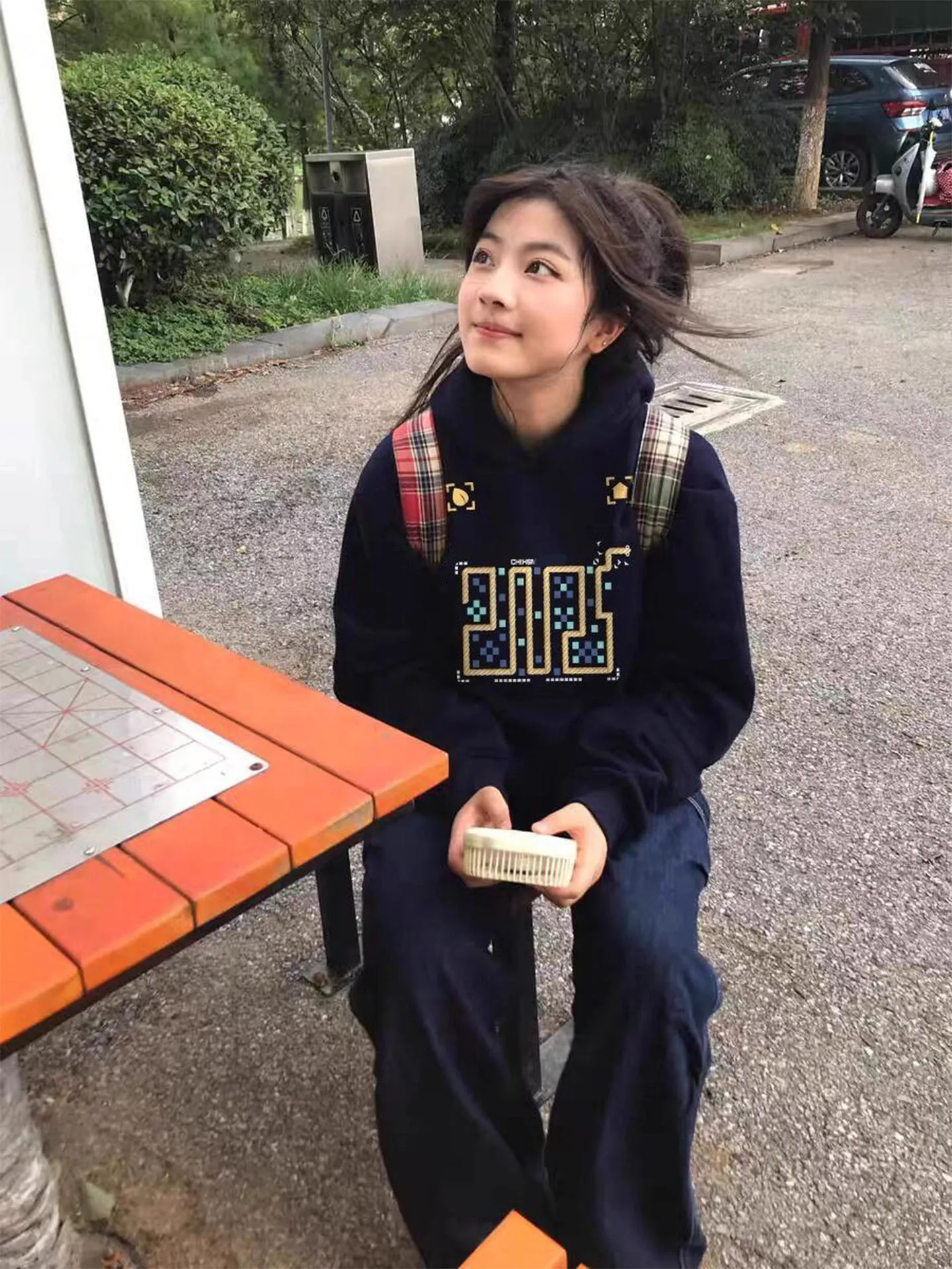 Felpa con cappuccio pesante da donna Nuovo autunno inverno Lazy Sle Letter Print Jaet Long Sve Vestibilità regolare Pendolarismo Sle