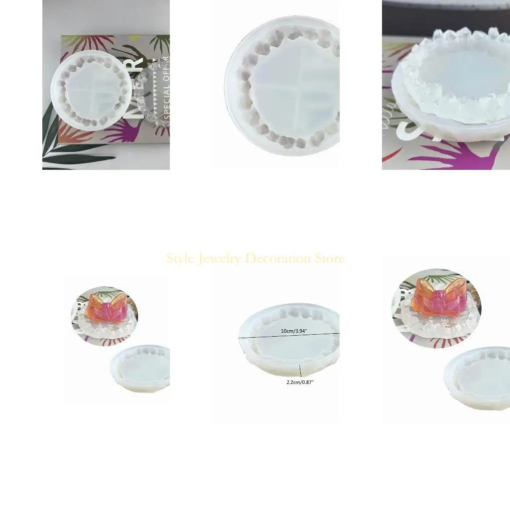 

D46E DIY Silicone Mold For Epoxy Resin Placemat Tray Shelf Resin Mold