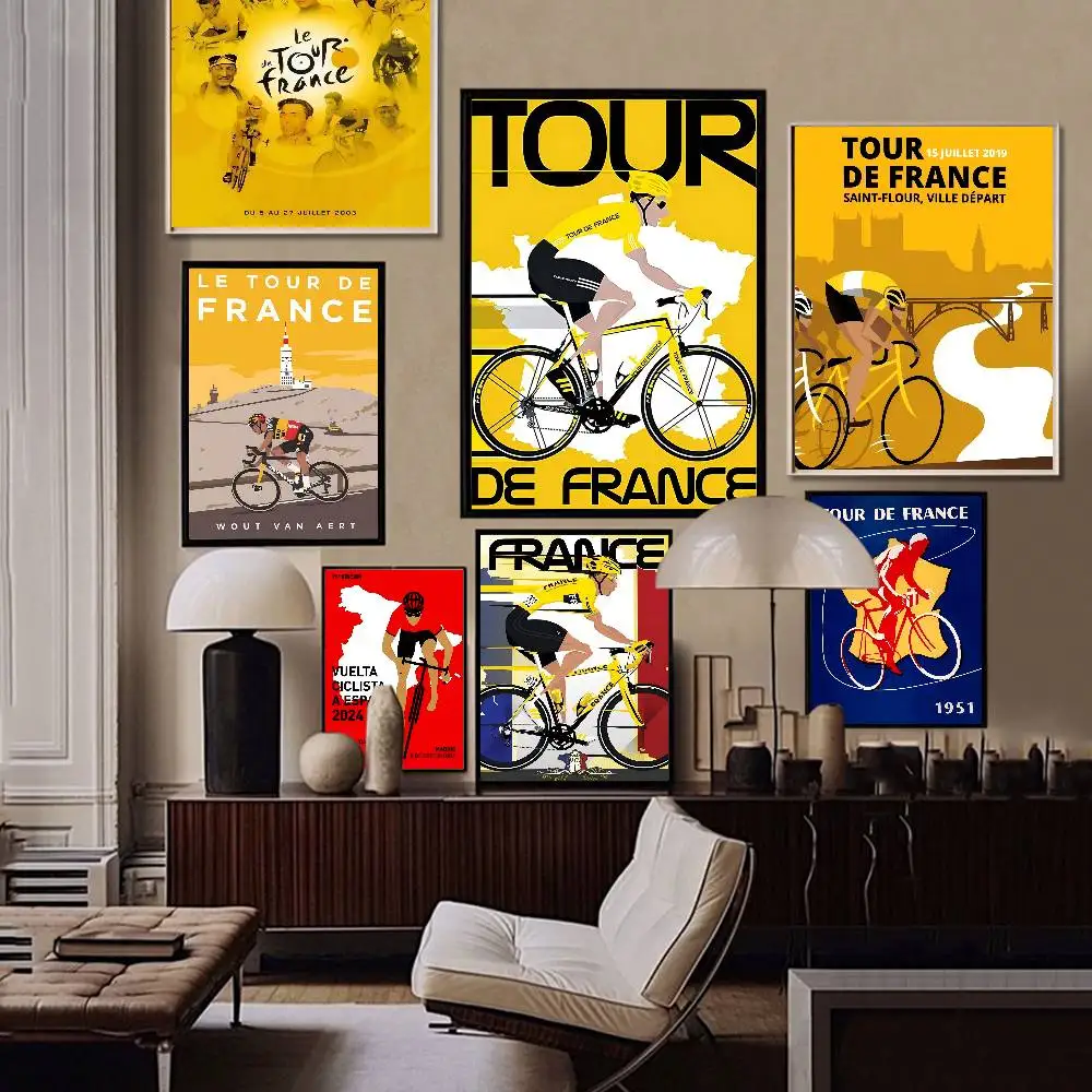 جولة F-فرنسا DIY ملصق لاصق ورق أبيض يطبع الملصقات الفنية الشمال ديكور المنزل