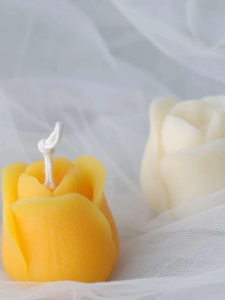3D Tulip Flower Scented Candle Silicone Soap DIY Cake Decoration Products Making Kit