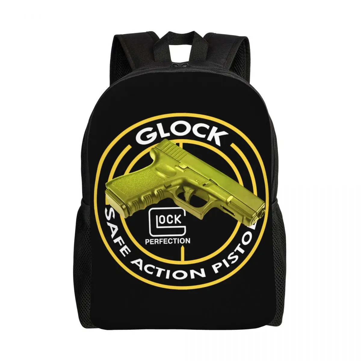 

Рюкзак Glock для охоты и тактической стрельбы с 3D принтом для девочек и мальчиков, школьные дорожные сумки для женщин и мужчин, сумка для книг, подходит для 15-дюймового ноутбука