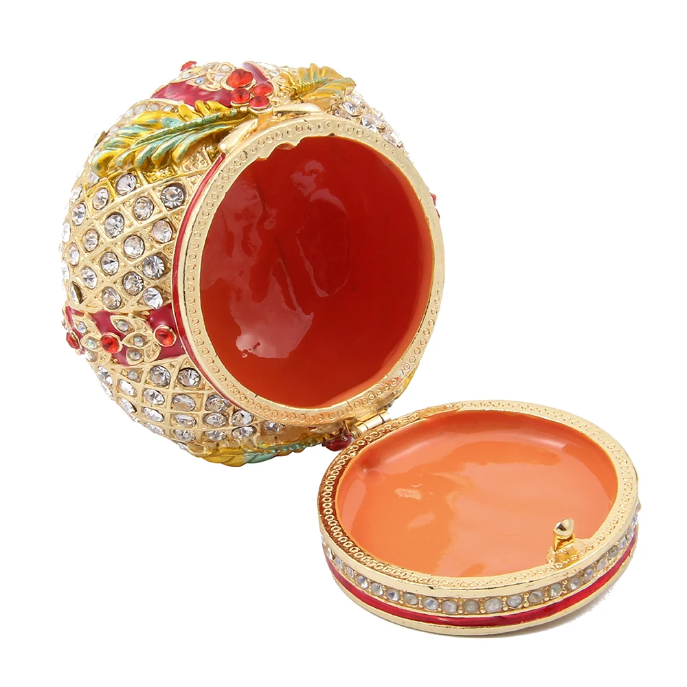 QIFU New Arrive Crystal Red Crown Beautiful Handmade Luxurious for Home Decor