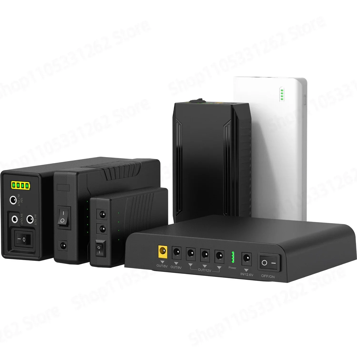 12V 9V 5V Portable DC Power Bank High Capacity 18650 Li-ion Battery Pack for Outdoor Camping Small Size Rechargeable