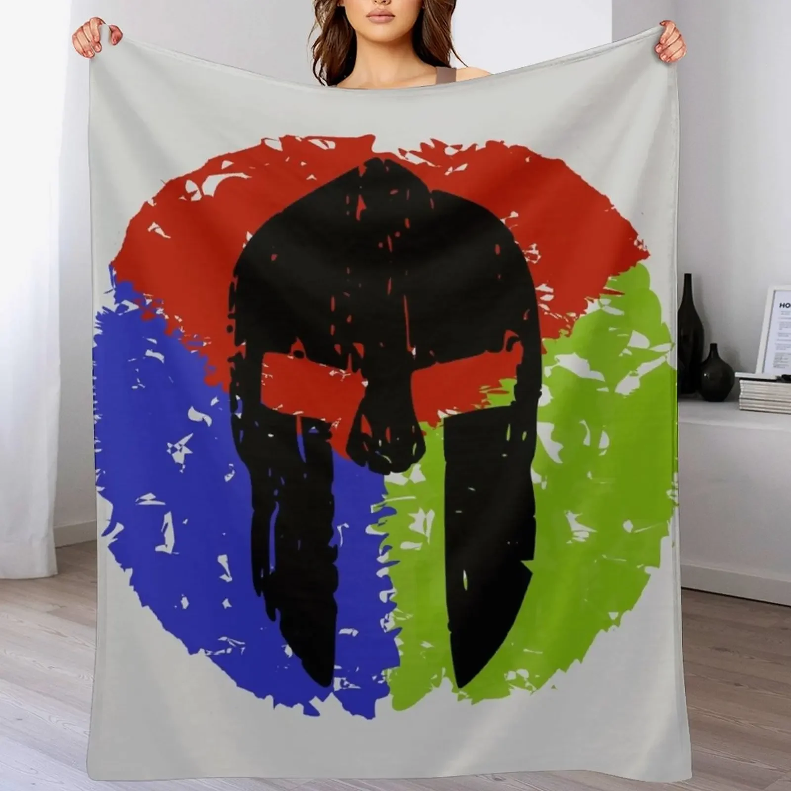 

Spartan colors Throw Blanket anime Thermal Bed Summer Blankets