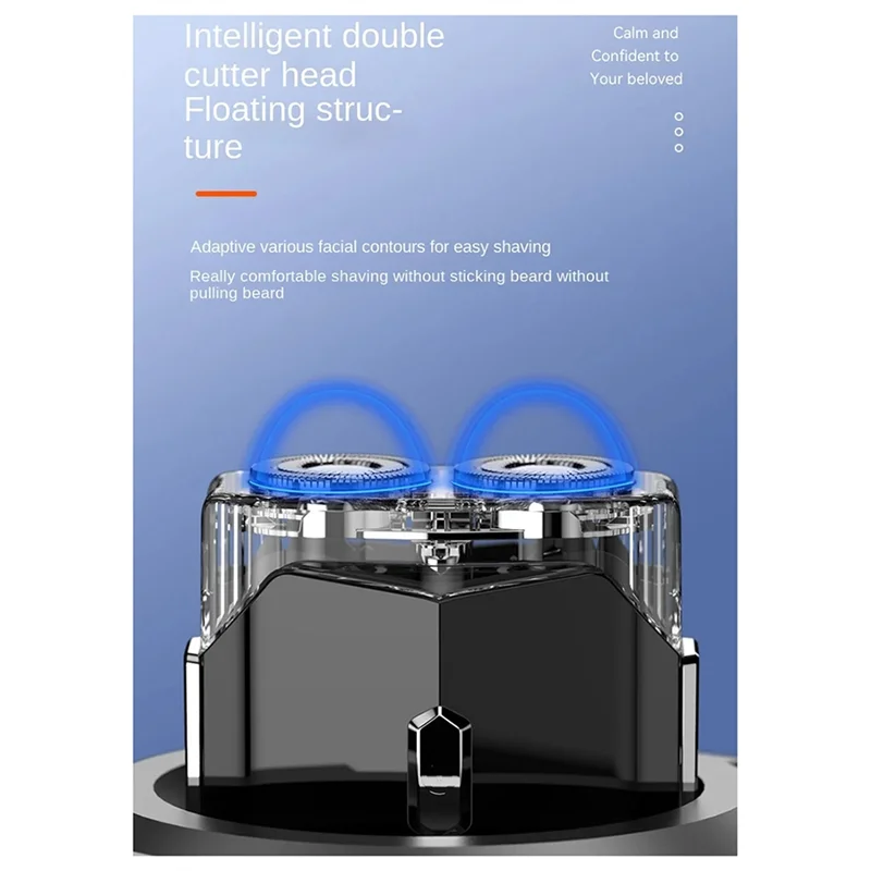 

Новая электробритва Mecha, перезаряжаемая цифровая бритва со светодиодной подсветкой, портативная мини-бритва, триммер для бороды, беспроводная бритва