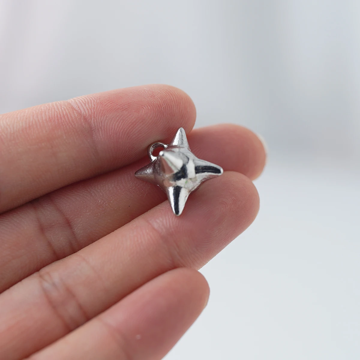 10pcs 15*15mm Geometry alloys Charms Gothic 3D Spike hammer Pendant For DIY earring Jewelry Finding Accessories make