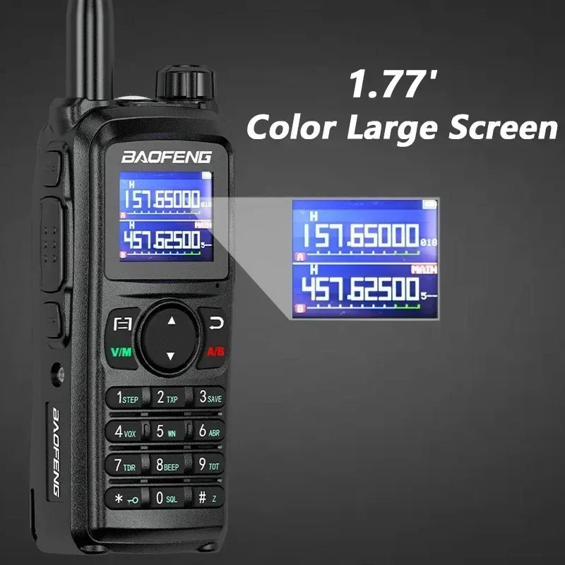 Baofeng Official Store 2024 New UV 28 Ham 999CH Walkie Talkies 5-10km 10watt Tri Band Two Way Radio With Air Band