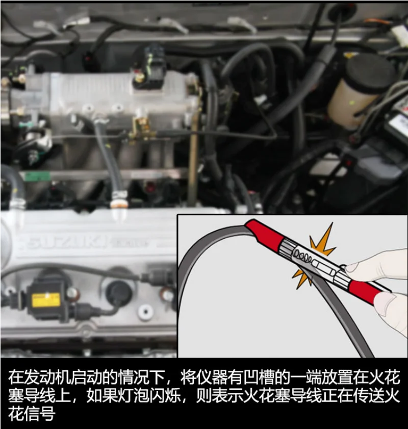 Universal Car Circuit Tester LED Auto Ignition Test Pen Spark Plug Wire Coil Detector Tool