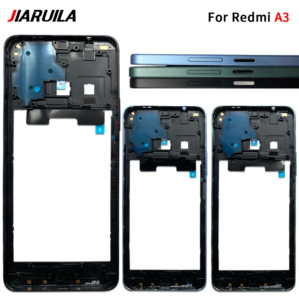 NEW Front Housing Middle plate Frame Chassis Shell Bezel Faceplate Repair Parts Replacement For Xiaomi Redmi 13C 14C 12 4G A3 image 5