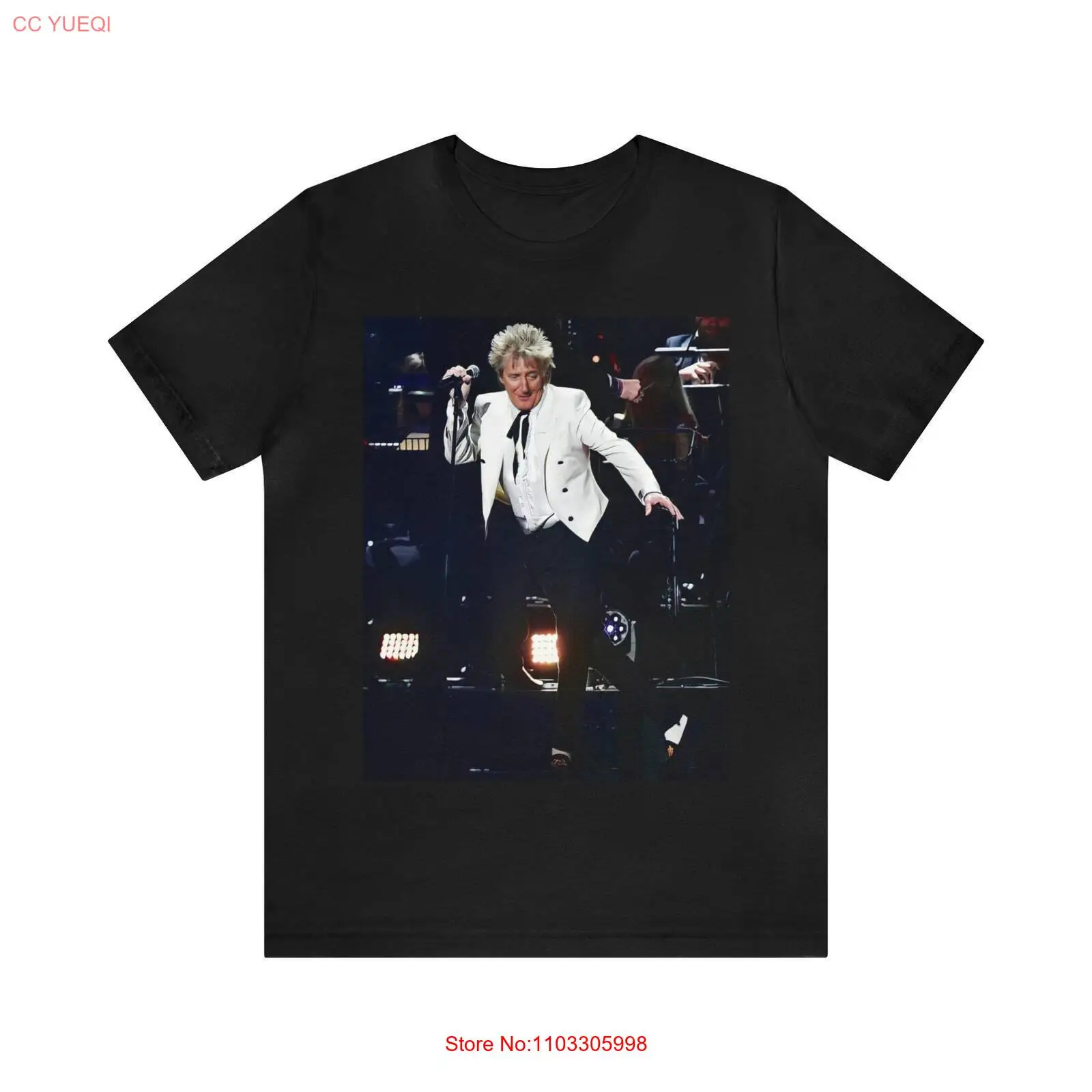 Rod Stewart Retro Aesthetic Unisex 70s Music T-Shirt, Vintage Bootleg Minimal Gr