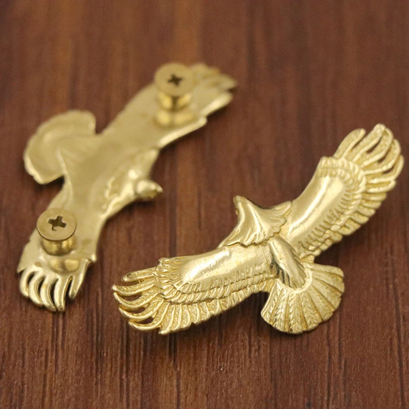 1piece Brass Eagle Decorative Buckle Pure Copper Cloth Buckle Wallet Decorative Buckle DIY Leather Decoration Accessories