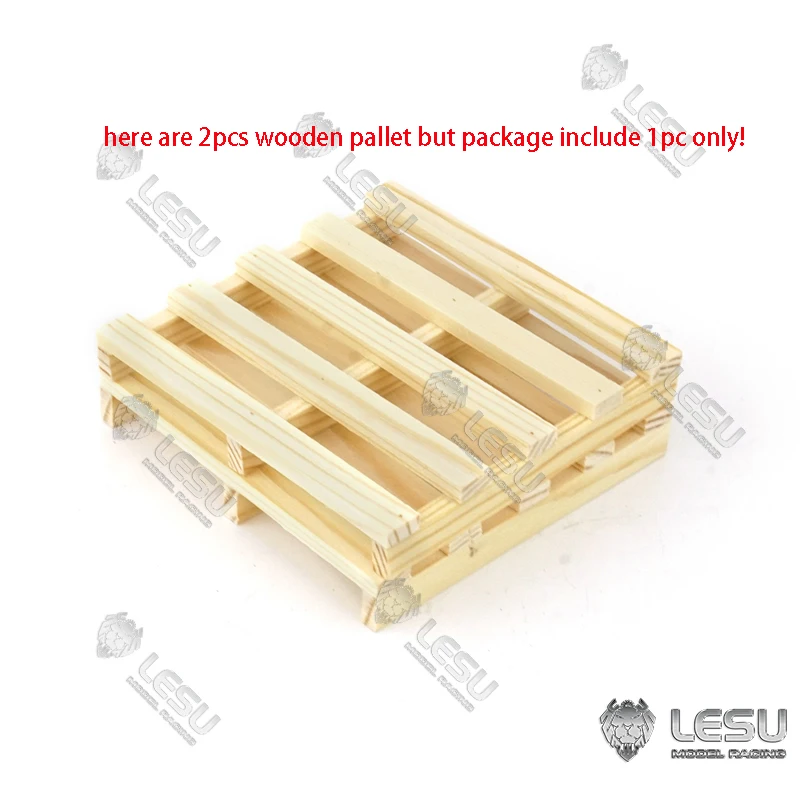 

LESU 1/14 Wooden Pallet 1PC for Forklift Tamiyaya DIY Tractor Truck Trailer Model TH16512