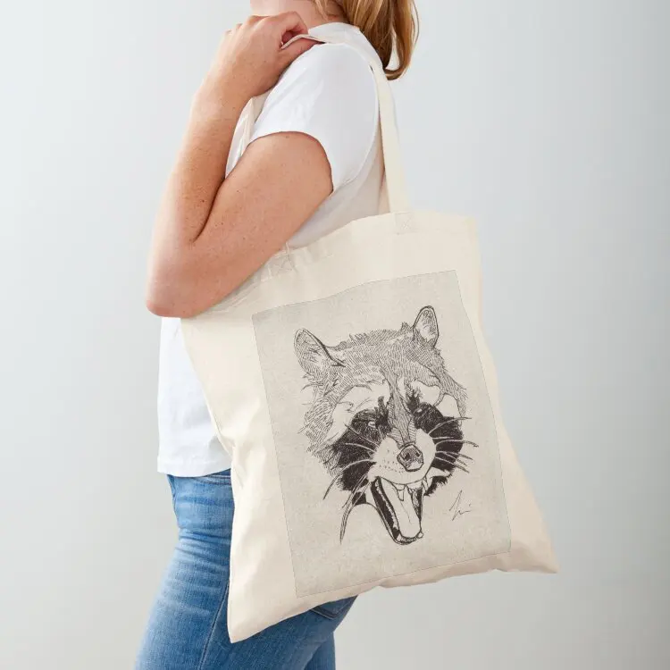 

Rockin' Raccoon Tote Bag Canvas bag Eco bag Shopper handbag free delivery bags