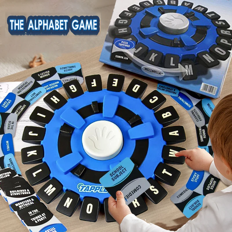 Tapple Word Game Board Game Fast-Paced Family for Choose a Category & Race Against The Timer to be Last Player Learning Game