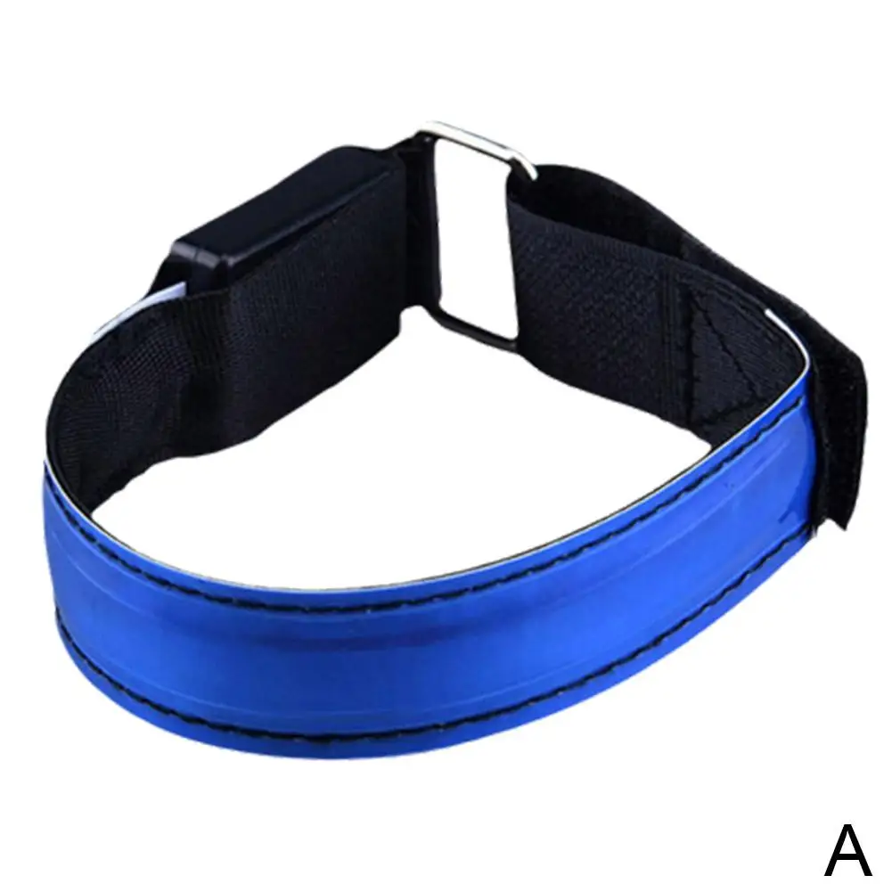 LED Leucht Nacht Reflektierende Armband Knöchel Blitzlicht USB Lade Outdoor Sport Reflektierende Sicherheit Gürtel Für Fahrrad Zykl E6Z1