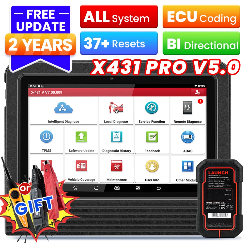 LAUNCH X431 PRO V 5.0 Diagnostic Tools OBD2 Scanner Diagnost Auto Automotive Tool Car Scan Autoscanner Diagnosis X-431 Pro V