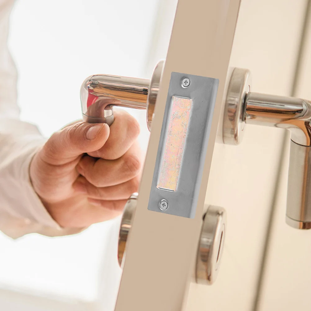 2pcs Lock Accessories Stainless Steel Strike Plate Hole Cover Plate Reinforcement Front Door Security Heavy Duty Use Door