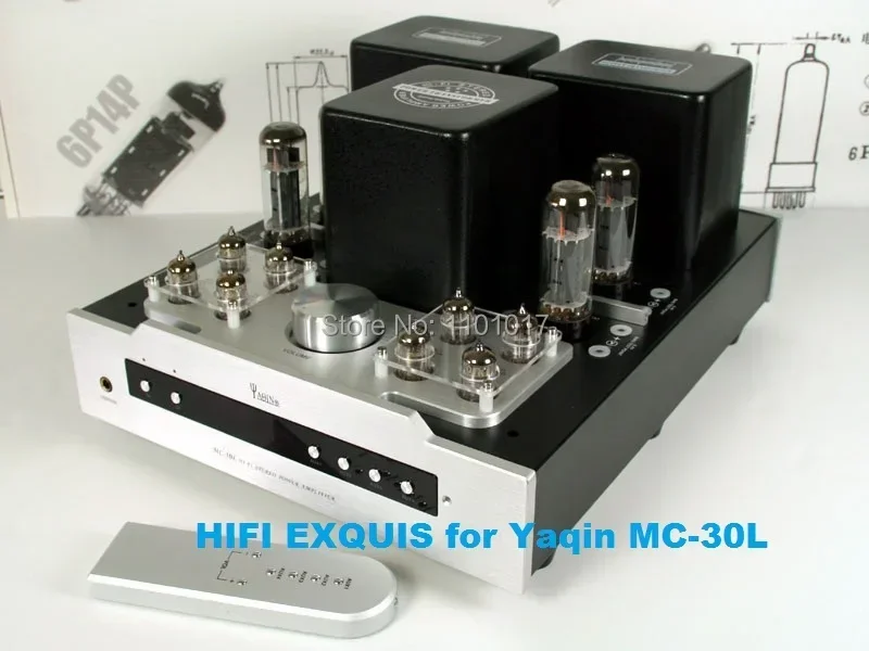 

YAQIN MS-30L EL34 Push-Pull Tube Amplifier HIFI EXQUIS Lamp Integrated Amp with Headphone Output Remote MS-20L