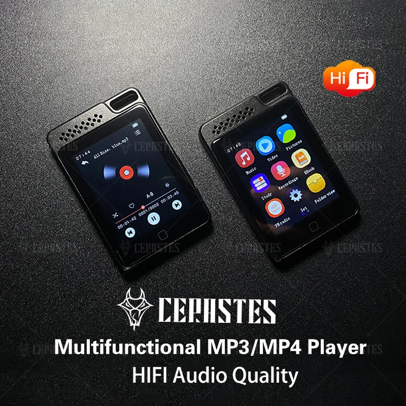 2024 High Quality HiFi Music MP3 Player Bluetooth 5.0 Touch Screen Multifunctional MP4 Video Player Portable FM/E-Book/Recording