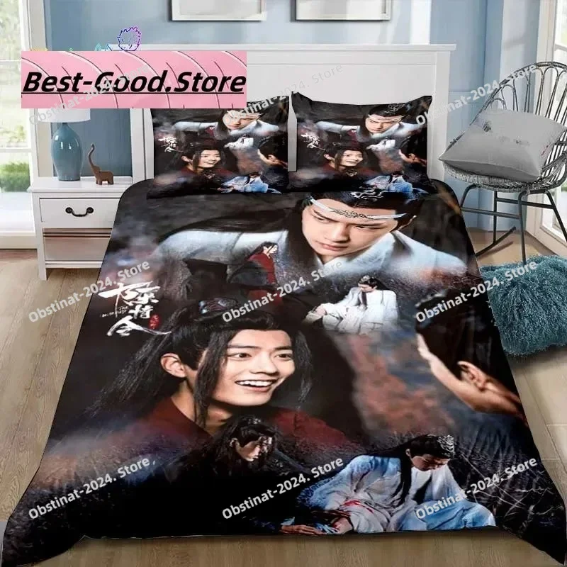 Drama The Untamed Xiao Zhan Wang Yi Bo Bedding Set Single Twin Full Queen King Size Bed Set Adult Kid Bedroom Bedding Gift