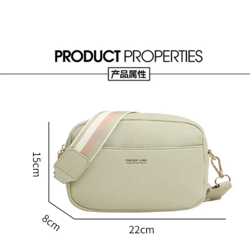 Trendy Women's Bags Shoulder Bag Pu Polyester Crossbody Bags Female Leisure Versatile Plain High Capacity Small Square Bag