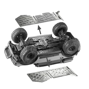 7 PCs 1/10 RC-Chassis-Rüstung auf TRX-4 Sportwagen Stahl Stahl-Skid-Schwert 8 Hauptverkaufs -Chassis -Traxxa - №4
