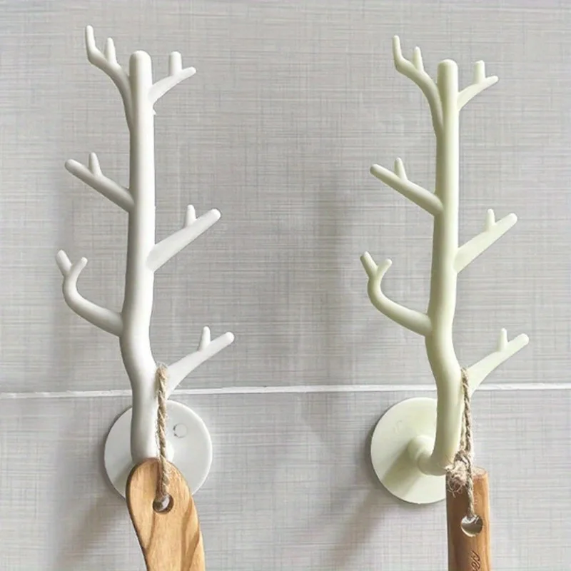 Nordic Japanese Branch Hook Wall Decor Key Holder Organier Storage Sticky Hooks Coat Rack Hanger  Home Decorative Hooks