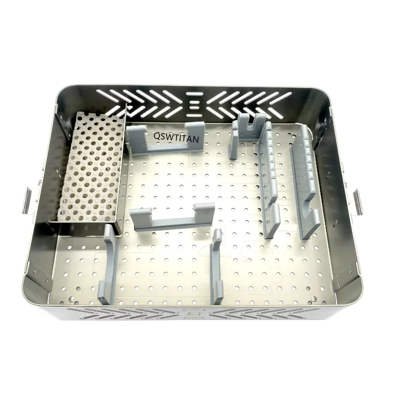 Sterilization Case Tray For  Electric Power Bone Drill Tool  Aluminum Box Orthopedics Instruments