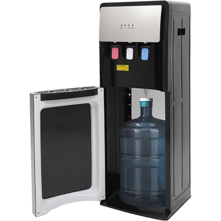 

Freestanding Bottom Loading Water Cooler Dispenser with 3 Temperature Settings Including Hot Cold and Room Temperature Water Sp