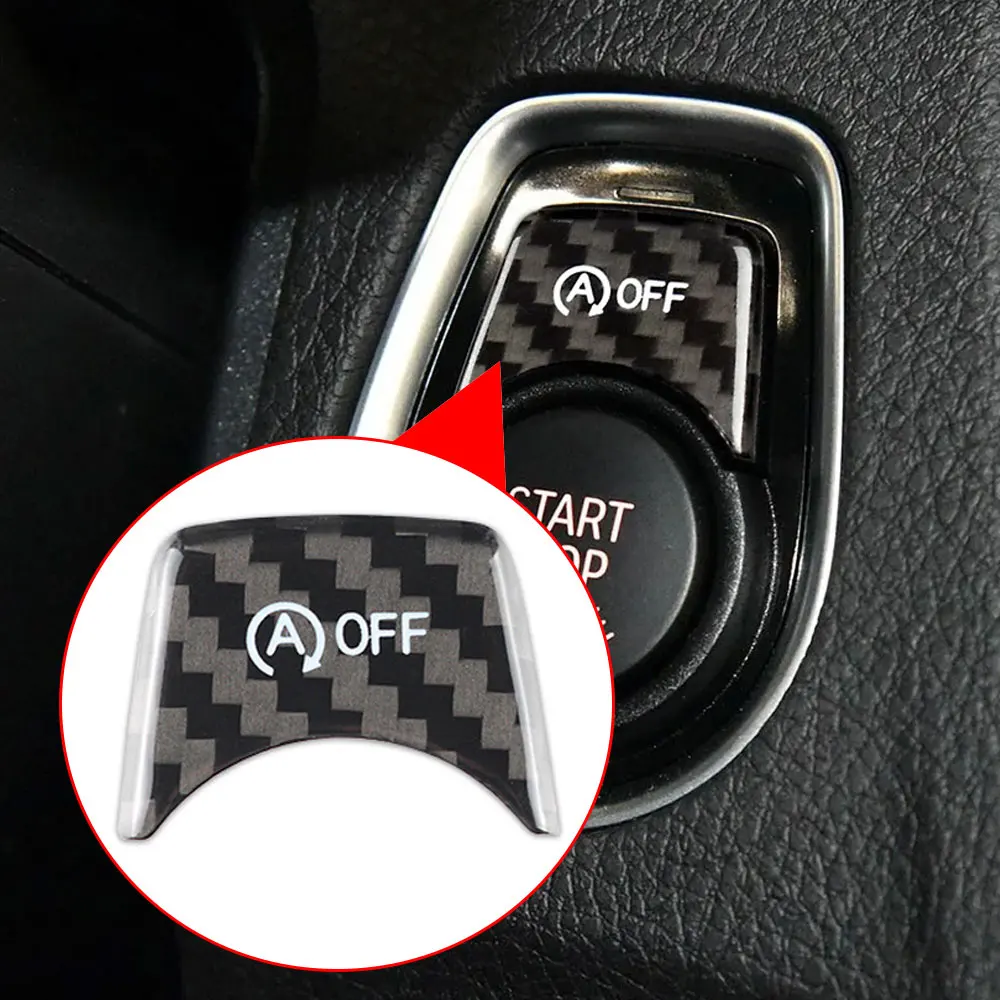 

1pc Car Carbon Fiber Console Switch Repair Decals Engine OFF Button Sticker for BMW 3 4 Series F30 F31 F32 F33 F83 F82 M2 M3