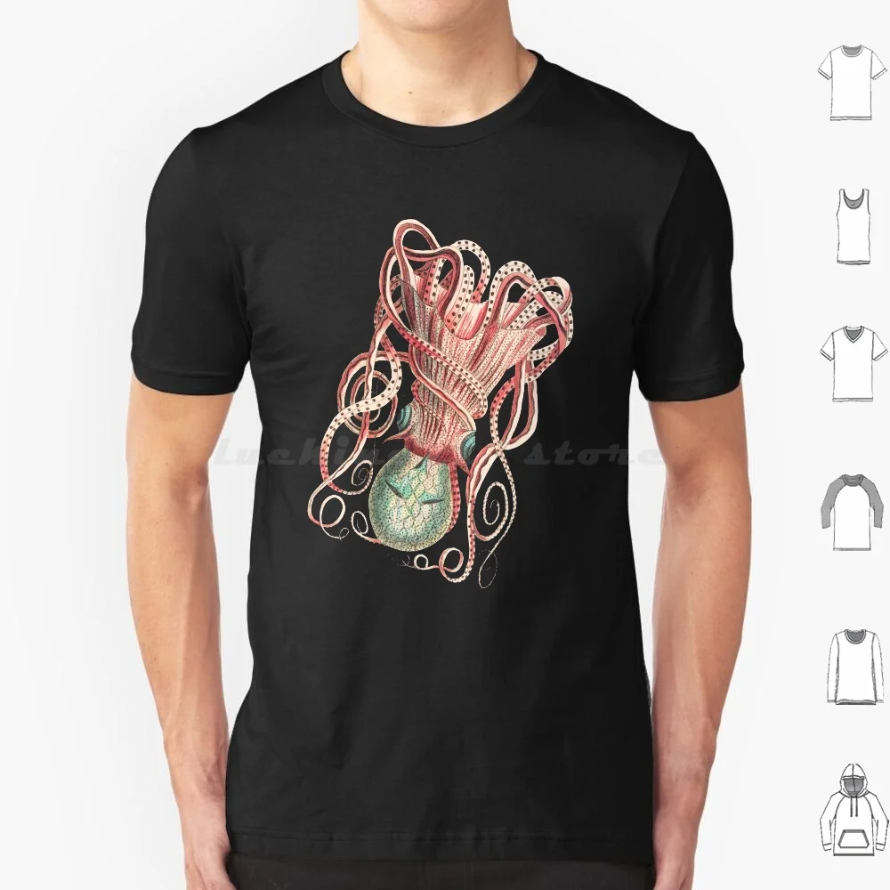 Octopus T Shirt Big Size 100% Cotton Octopus Squid Tentacles Sea Creature Sea Creatures Sea Monster Cuttlefish Ocean Animals