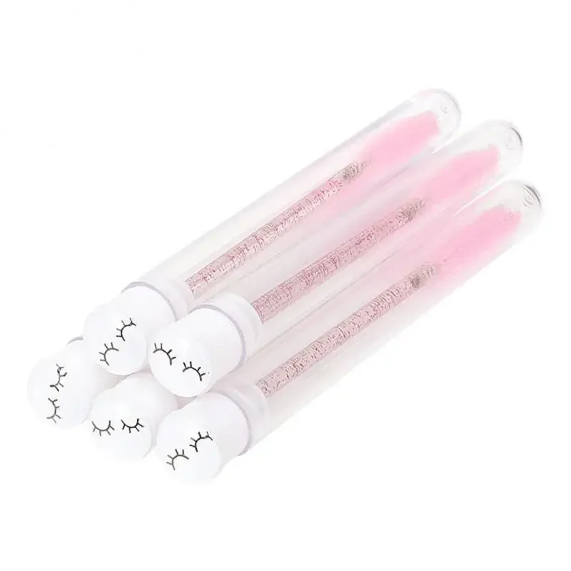 Reusable eyebrow brush tube disposable Crystal MakeUp brushes Eyelash Extension replaceable Mascara Wands tools