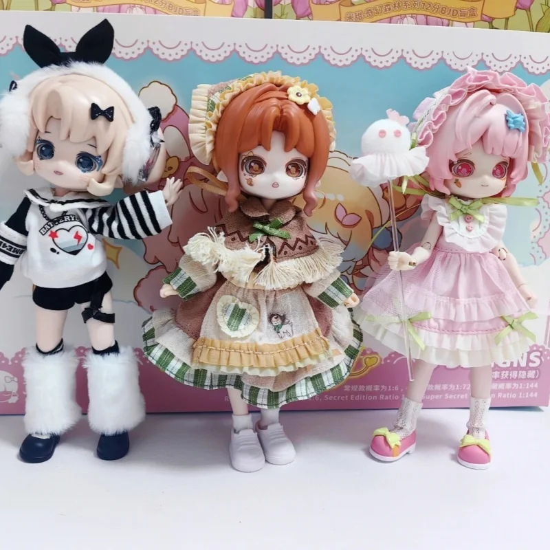 

Hot Selling Original Rice Sweet Fantasy Forest Bjd Movable Doll Blind Box 12 Points Cute Doll Figurine Room Decoration Girl Gift