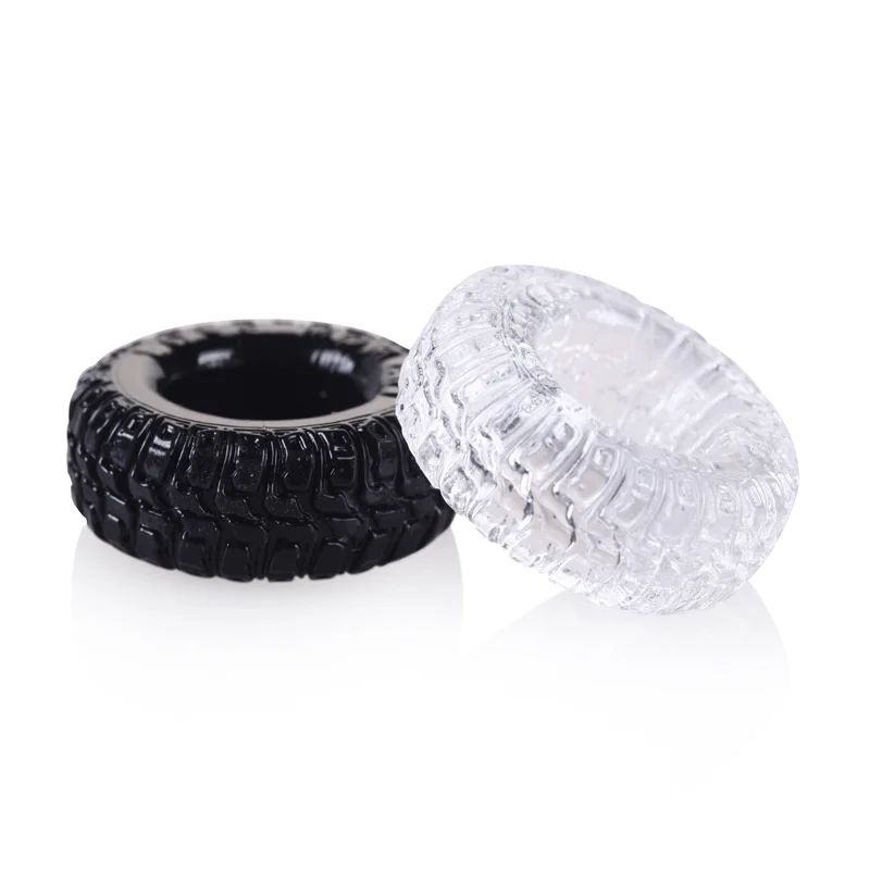 2 PCS/Set Soft Penis Cock Rings Male Delay Ejaculation Testis Scrotum Restraint Adult Games Sex Toys for Men TPE Reusable