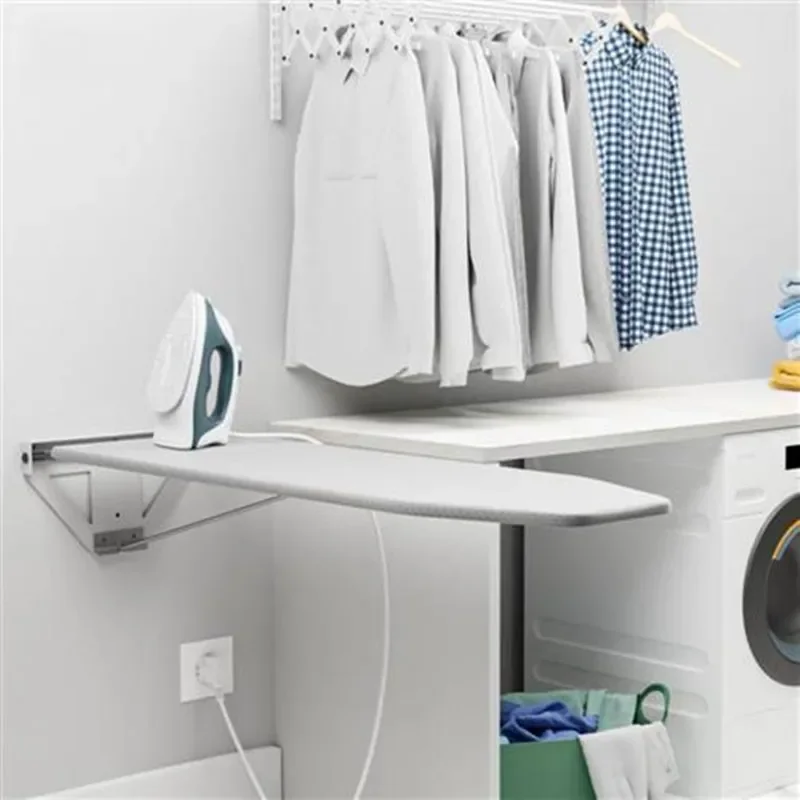 Cloakroom Household folding wardrobe Cabinet ironing board Hidden ironing board Electric iron rack Push-pull ironing board