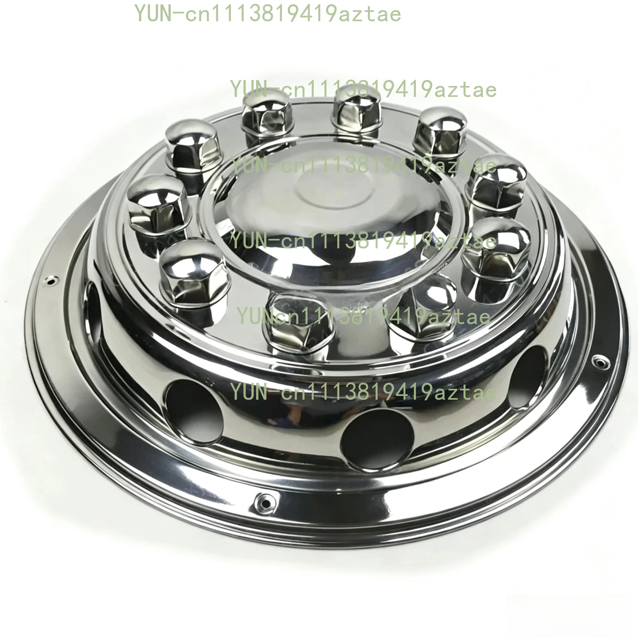 New 10 hole hubcap wheel cover 22.5 inch luxury all-inclusive bus van stainless steel modified car accessories
