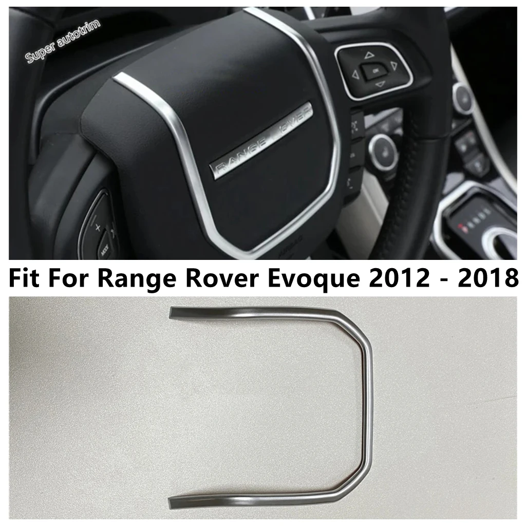 

Car Steering Wheel U Shape Frame Decoration Cover Trim Fit For Range Rover Evoque 2012 - 2018 ABS Matte Accessories Interior