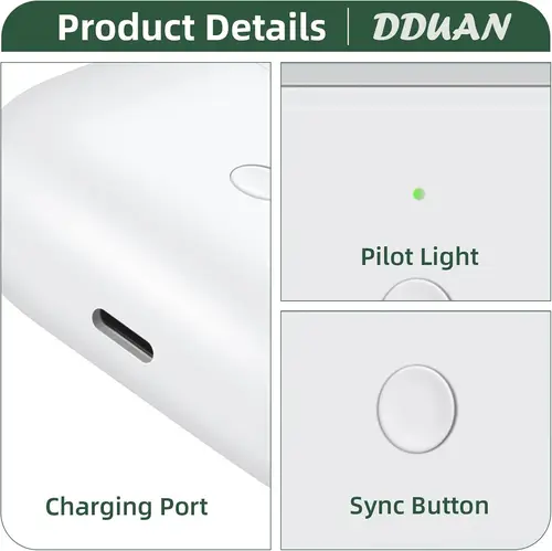 Imagen 2 del producto Reemplazo para AirPod Pro1 2 estuche de carga con AirPods 4a y segunda generación caja de carga inalámbrica emparejamiento Bluetooth para Apple 3