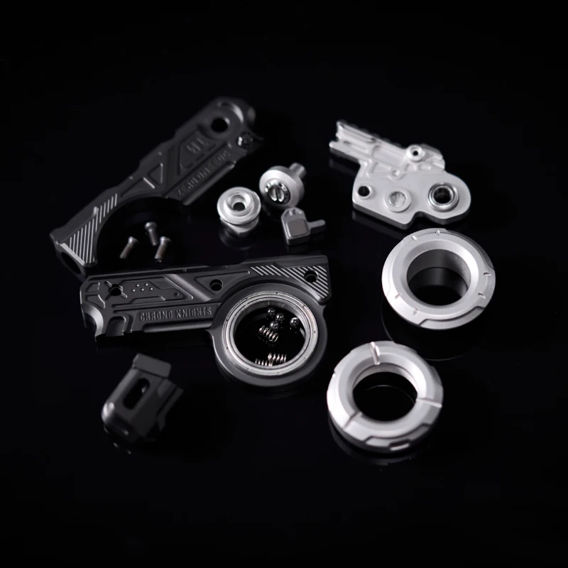 01EDC anillo de caballero espacial prensa giratoria mecánica compuesta de Metal Fidget Spinner descompresión juguete de escritorio regalo
