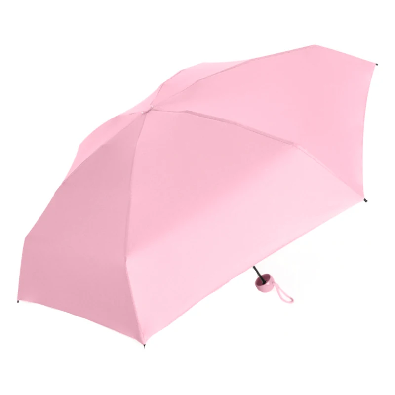 Mini Capsule Rain Umbrella Pocket Sun Shade Folding Umbrella Women Portable Pink Rain Umbrella Uv Sun Dualuse Parasol With Box